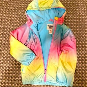 Rain coat with fleece lining- worn once